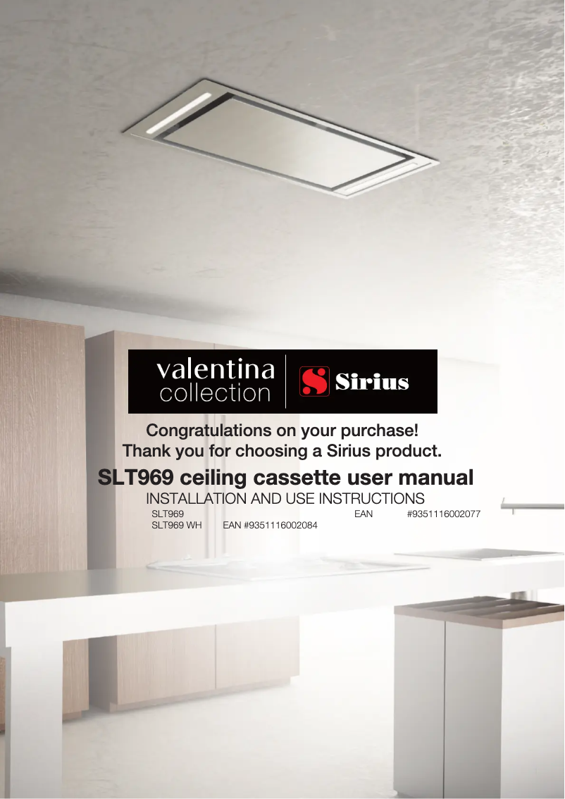 Page 1 de la notice Manuel utilisateur Sirius SLT969