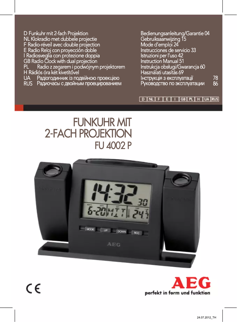 Image de la première page du manuel de l'appareil FU 4002 P