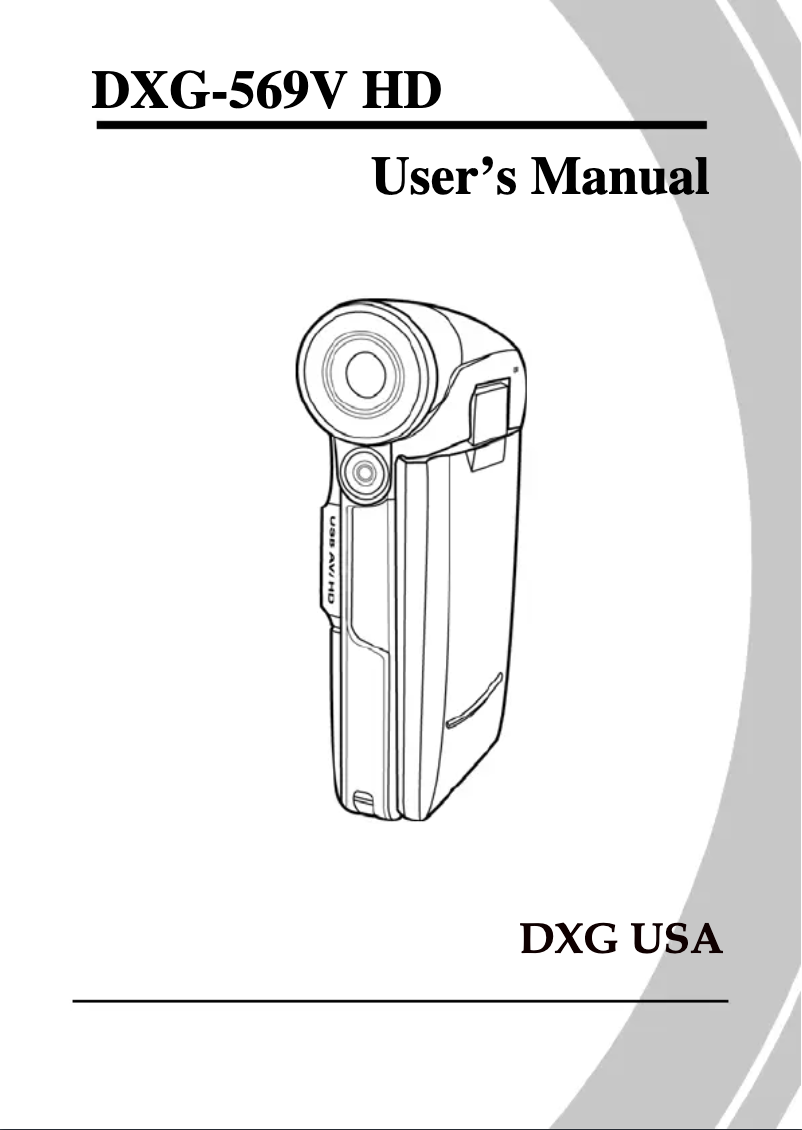 Page n°1 - Manuel utilisateur DXG DXG-569V