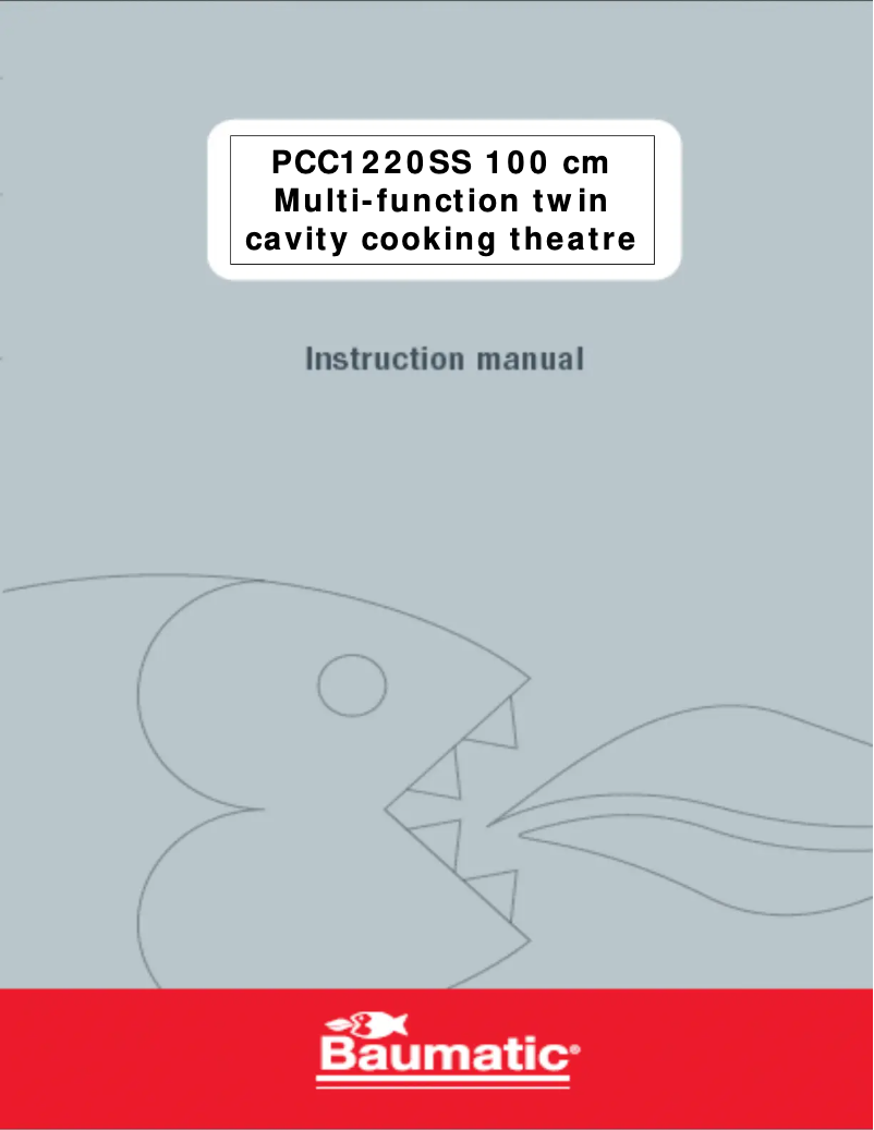 Page n°1 - Manuel utilisateur Baumatic PCC1220SS