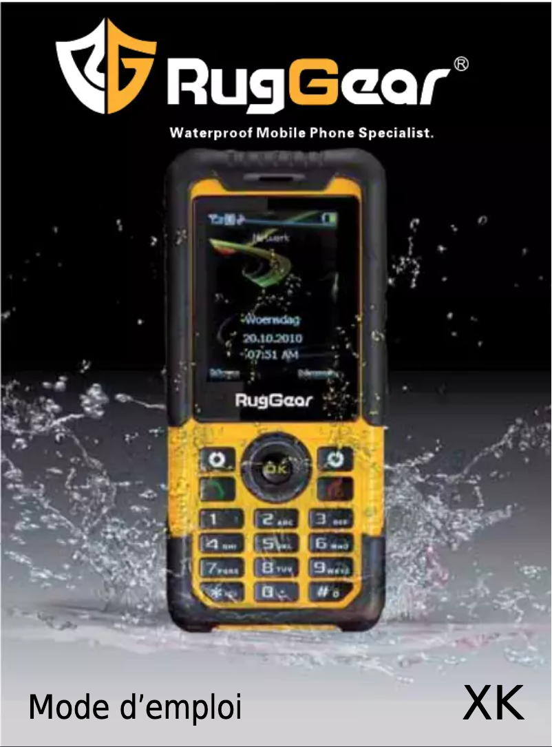Image de la première page du manuel de l'appareil RugGear XK