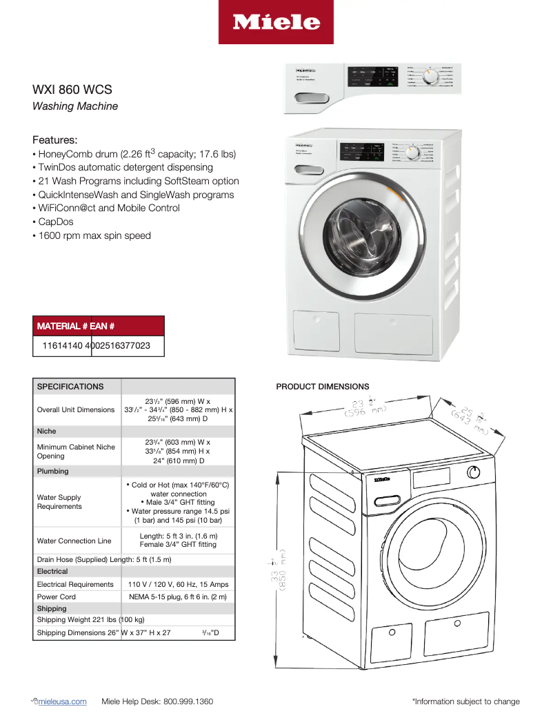 Image de la première page du manuel de l'appareil WXI 860 WCS W1