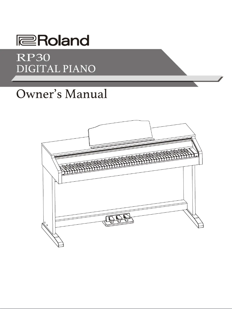 Image de la première page du manuel de l'appareil RP30
