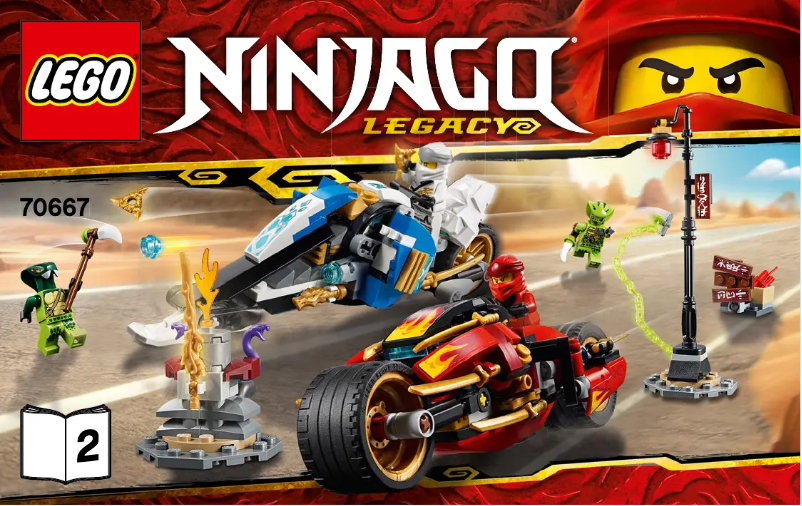 Page 1 de la notice Manuel utilisateur Lego Ninjago 70667