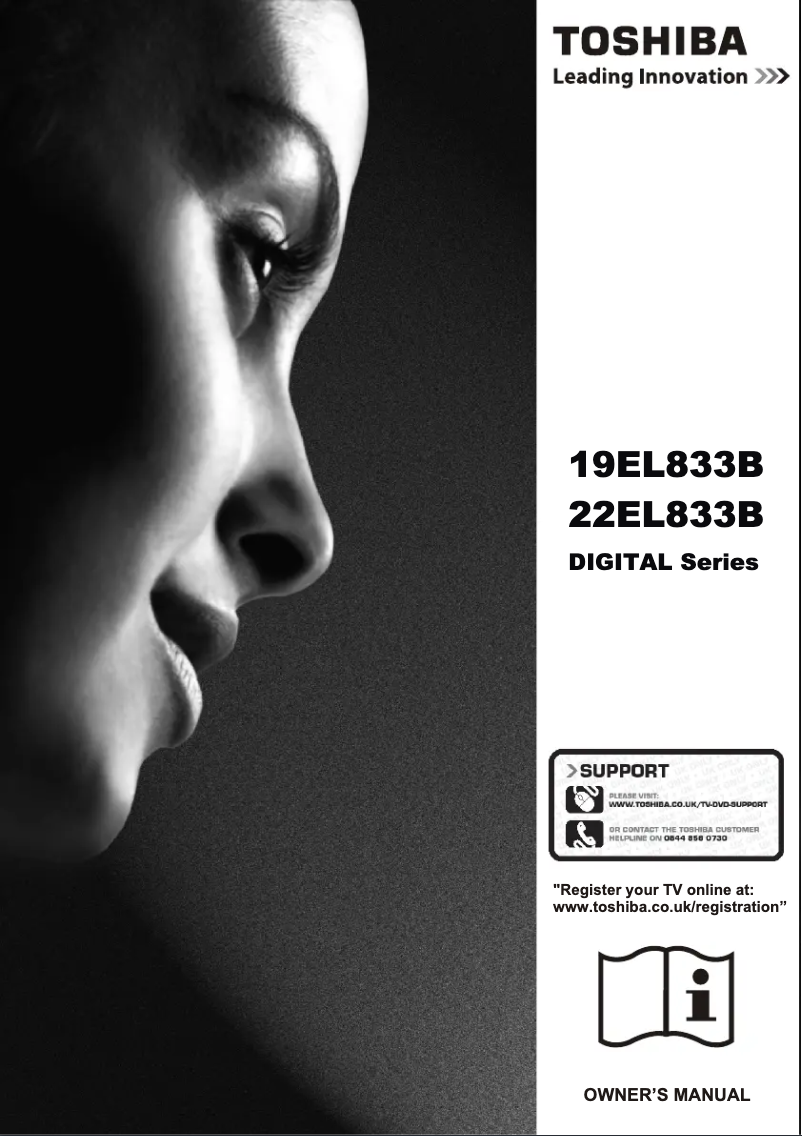 Page 1 de la notice Manuel utilisateur Toshiba 22EL833B