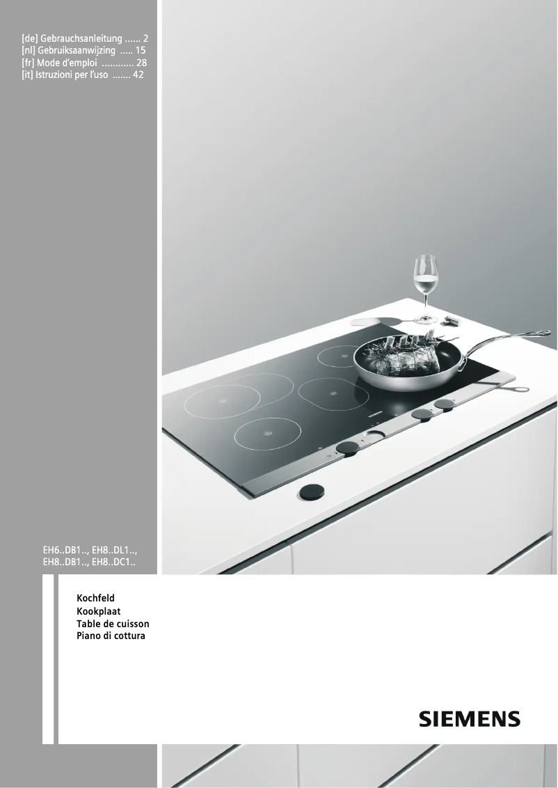 Page n°1 - Mode d'emploi Siemens EH685DB12E