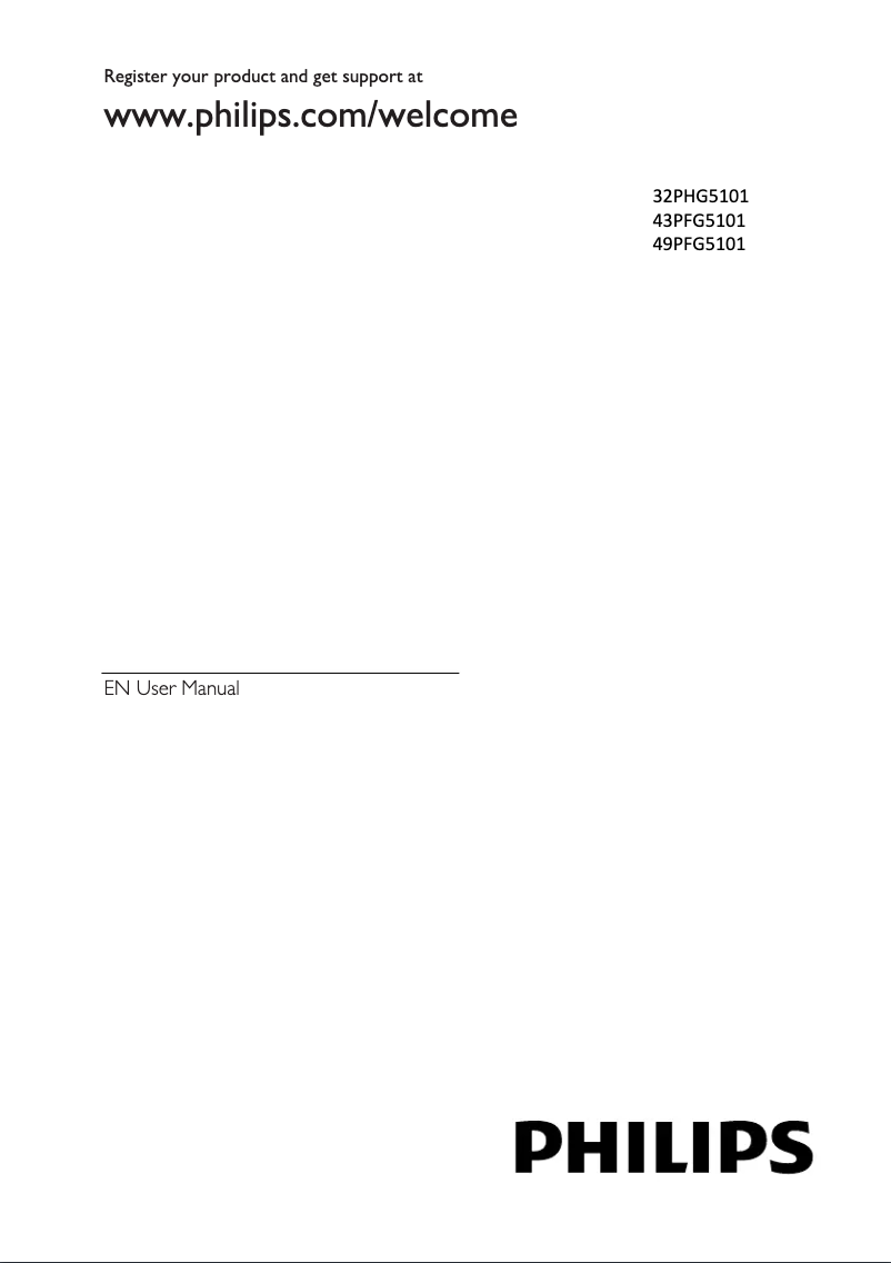 Page n°1 - Manuel utilisateur Philips 5000 series 32PHG5101