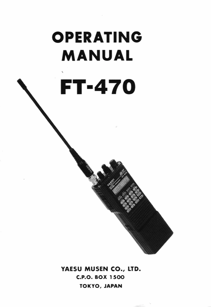 Imagen de la primera página del manual del dispositivo FT-470
