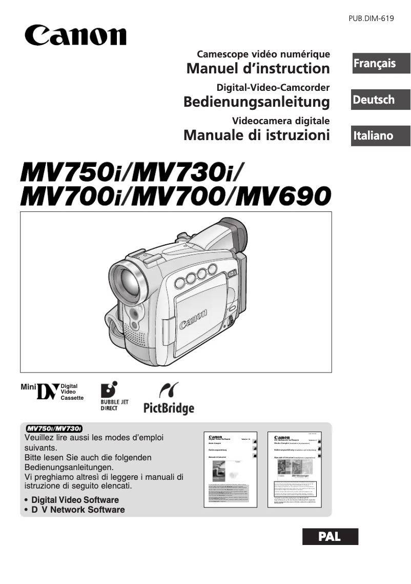 Imagen de la primera página del manual del dispositivo MV750i