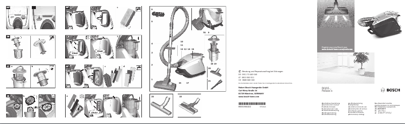 Page n°1 - Manuel utilisateur Bosch BGS5220