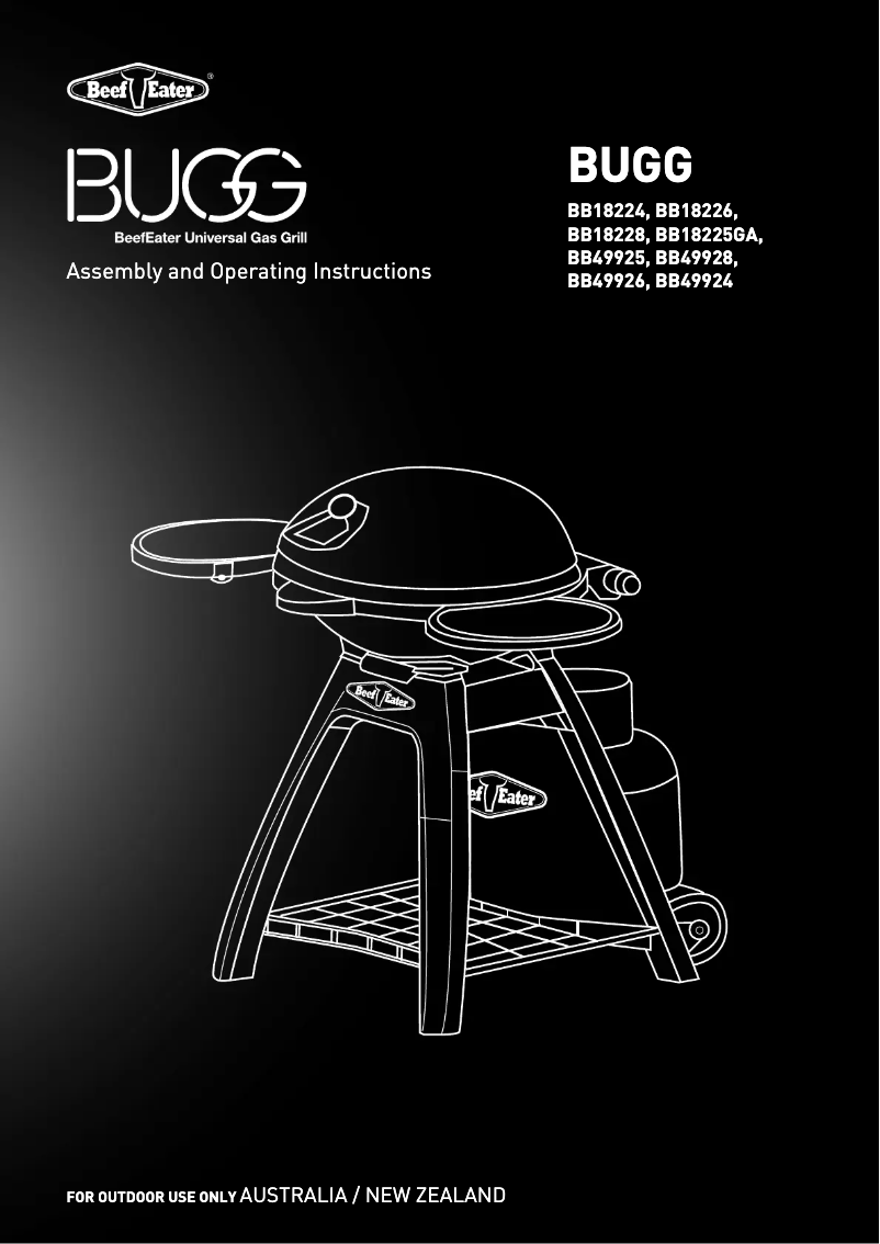 Page 1 de la notice Manuel utilisateur BeefEater Bugg BB49924