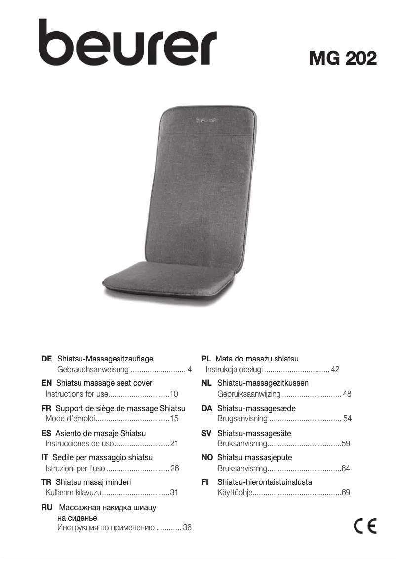 Image de la première page du manuel de l'appareil MG 20