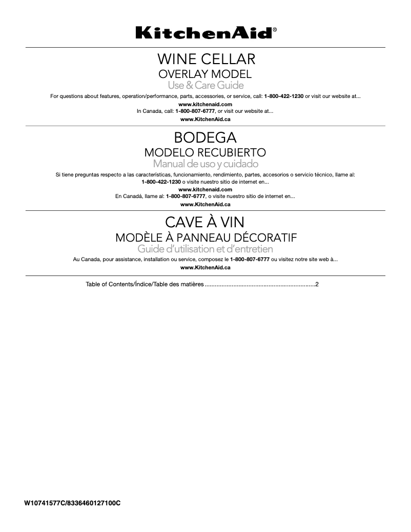 Imagen de la primera página del manual del dispositivo KUWR214KPA