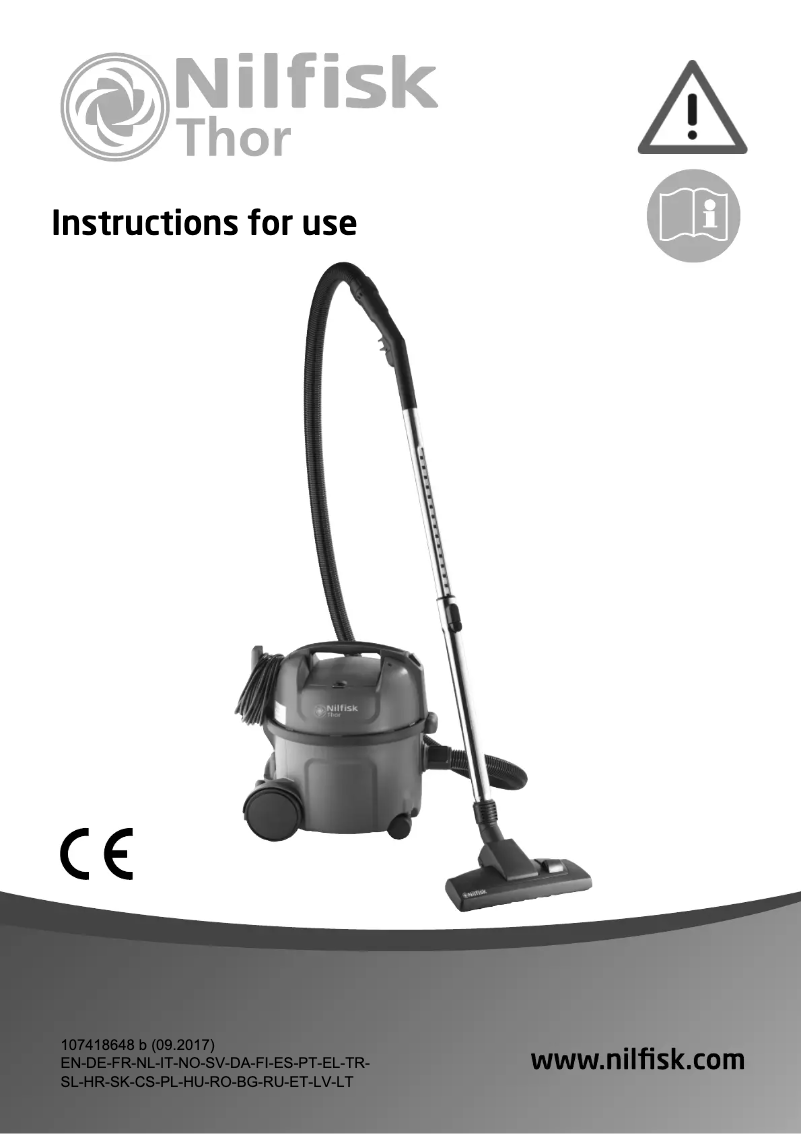 Page n°1 - Manuel utilisateur Nilfisk Thor