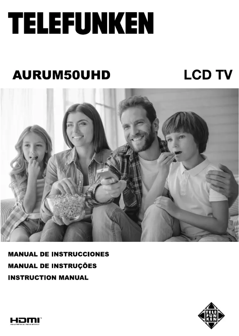 Page n°1 - Manuel utilisateur Telefunken AURUM50UHD