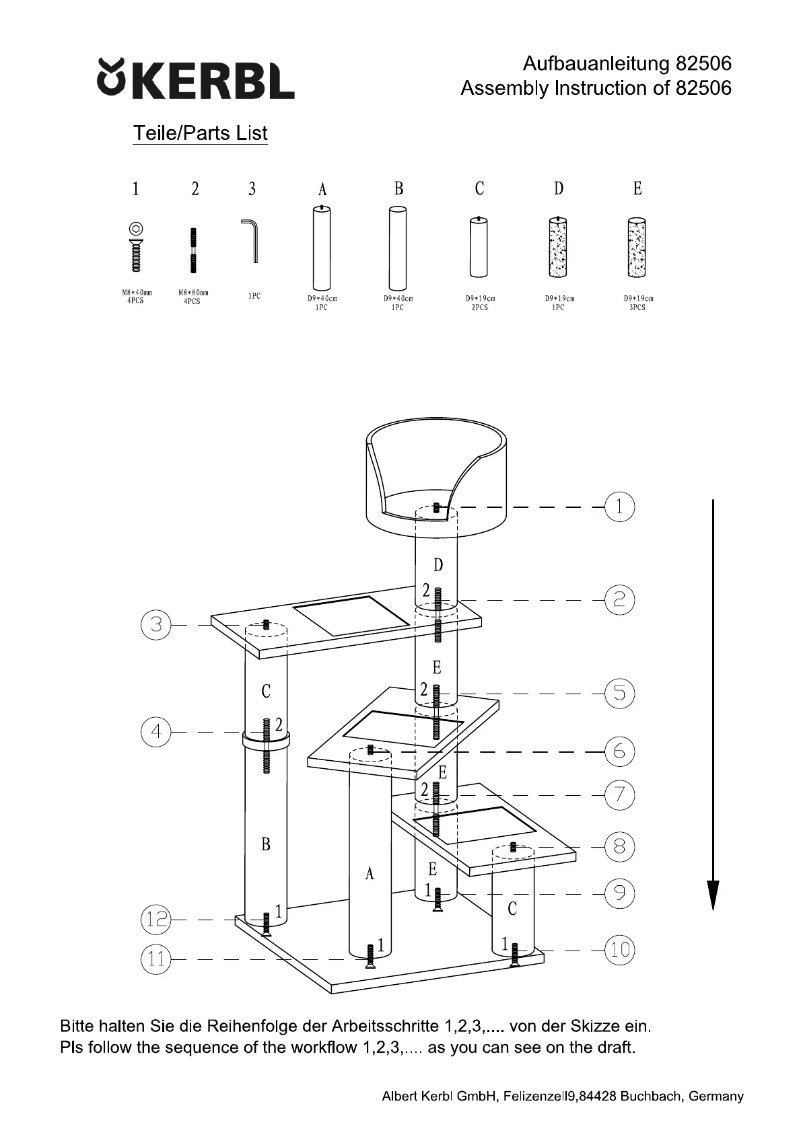 Page 1 de la notice Manuel utilisateur Kerbl Broadway 82506