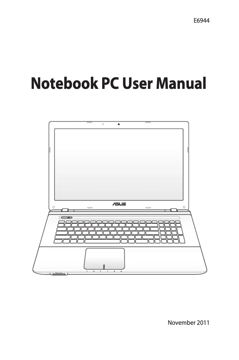 Page 1 de la notice Manuel utilisateur Asus A75VJ