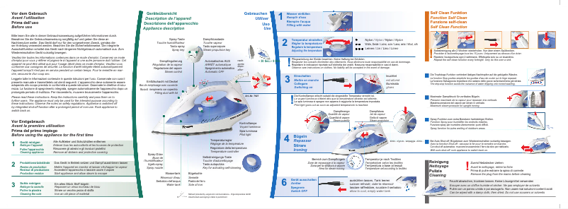 Page 1 de la notice Manuel utilisateur Trisa Power Steam 2200