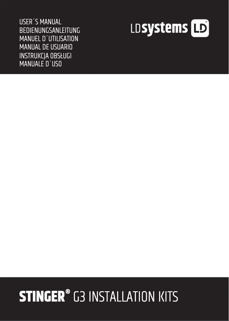 Page n°1 - Manuel utilisateur LD Systems Stinger 12 G3