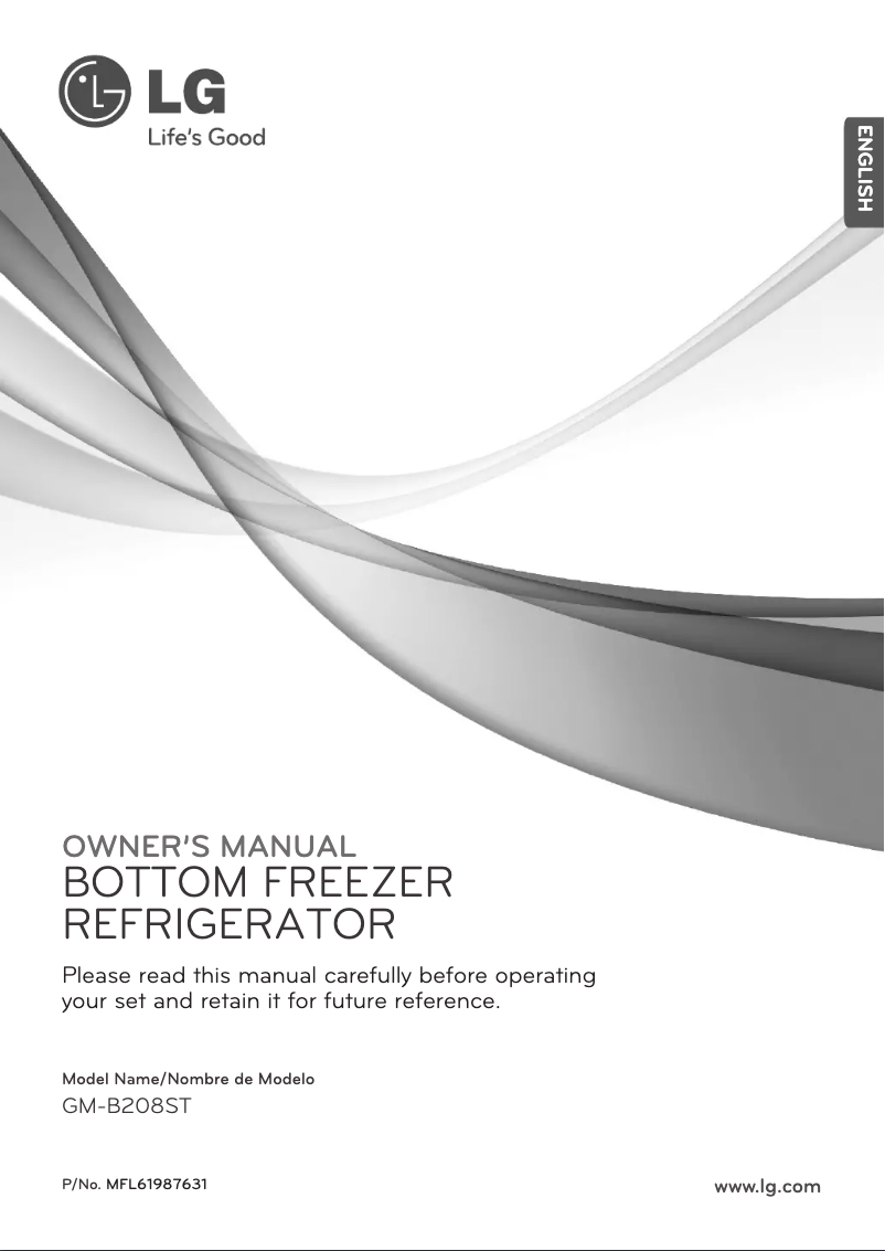 Página 1 del manual Manual de usuario LG GM-B208ST