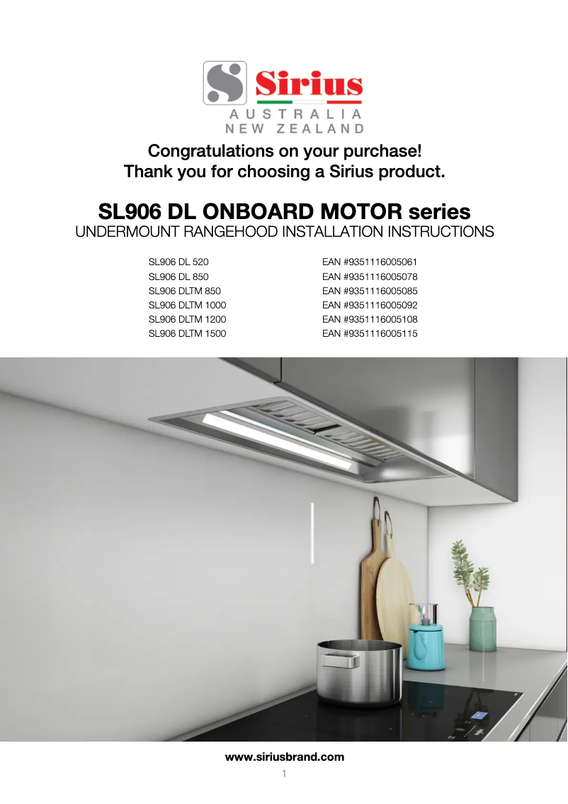 Página 1 del manual Manual de usuario Sirius SL906DLTM100
