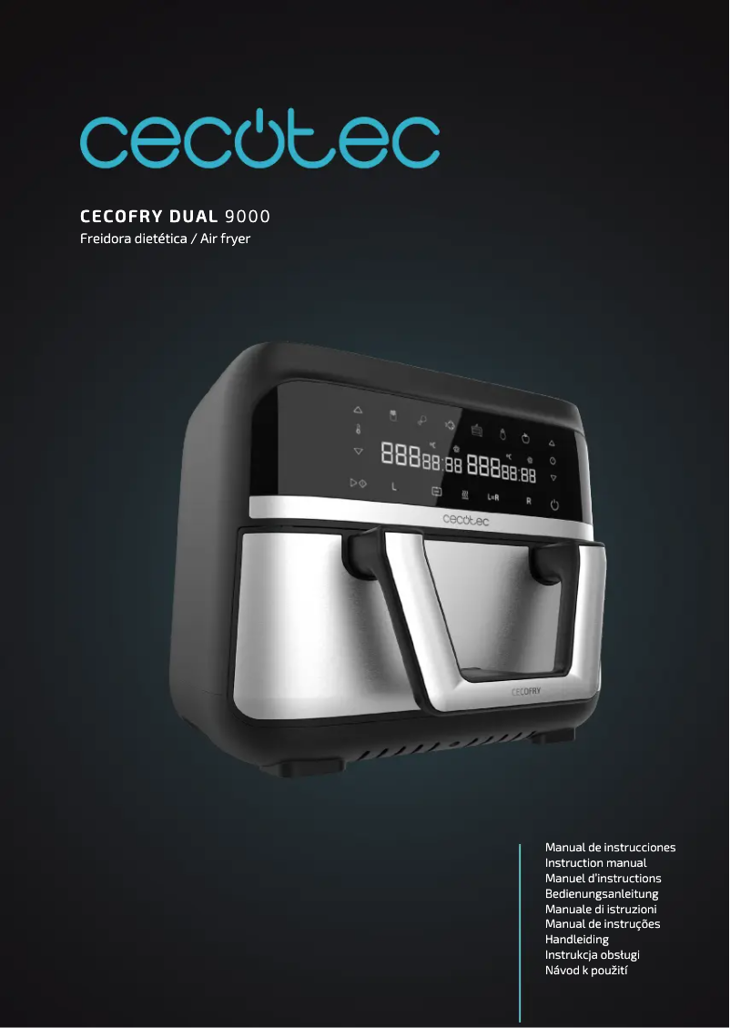 Image de la première page du manuel de l'appareil Cecofry Dual 9000
