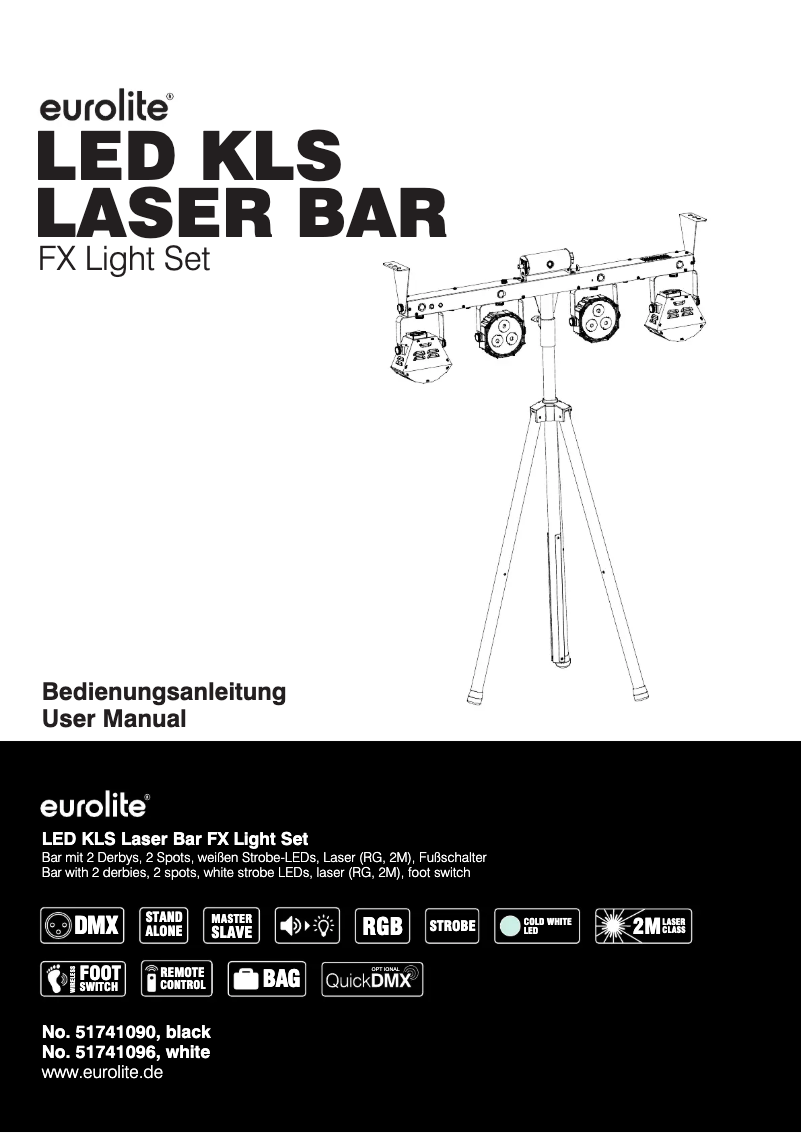 Page n°1 - Manuel utilisateur Eurolite LED KLS Laser Bar