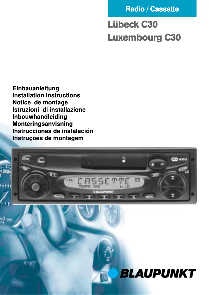 Page 1 de la notice Manuel utilisateur Blaupunkt Luxembourg C30