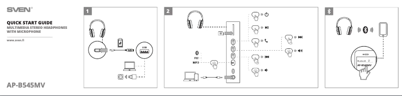 Image de la première page du manuel de l'appareil AP-B545MV
