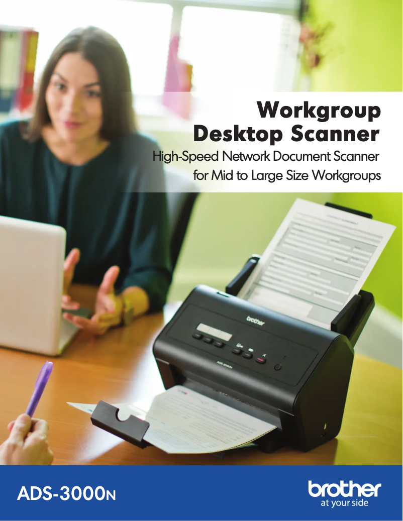 Page n°1 - Manuel utilisateur Brother ImageCenter ADS-3000n