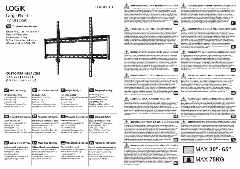 Imagen de la primera página del manual del dispositivo LTVBFL10