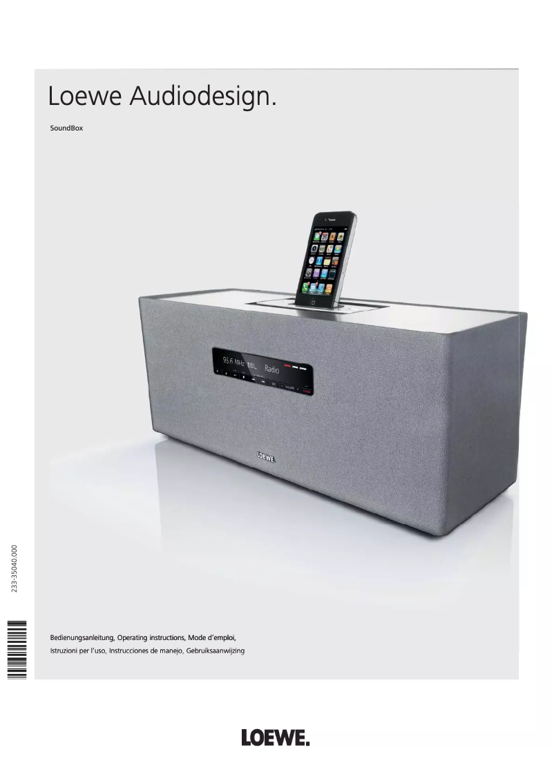 Page n°1 - Manuel utilisateur Loewe SoundBox