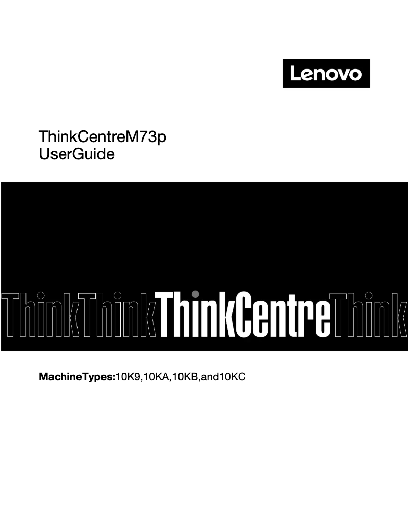 Page n°1 - Manuel utilisateur Lenovo Thinkcentre M73p