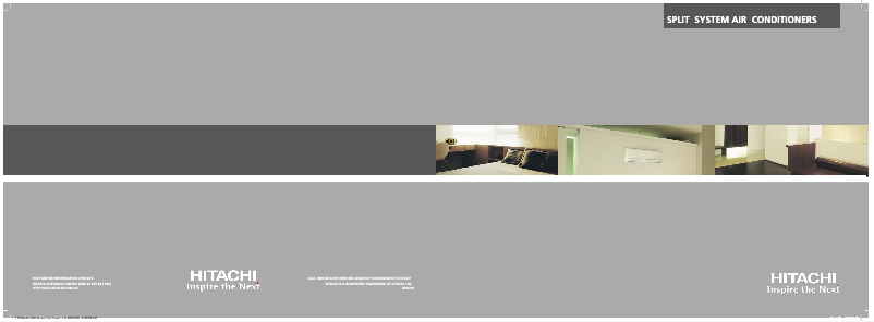 Page 1 de la notice Brochure Hitachi RAS-51CA3