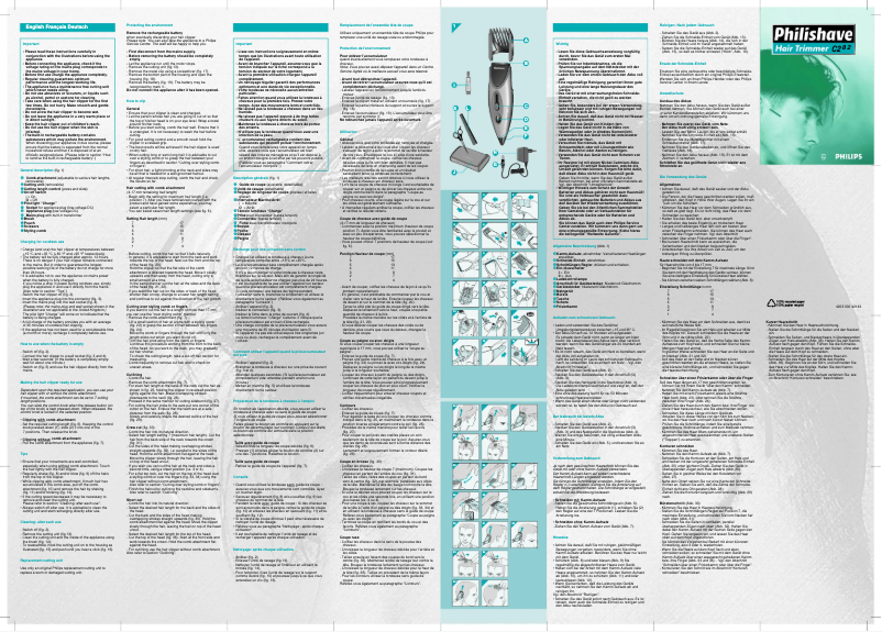 Image de la première page du manuel de l'appareil HQC282