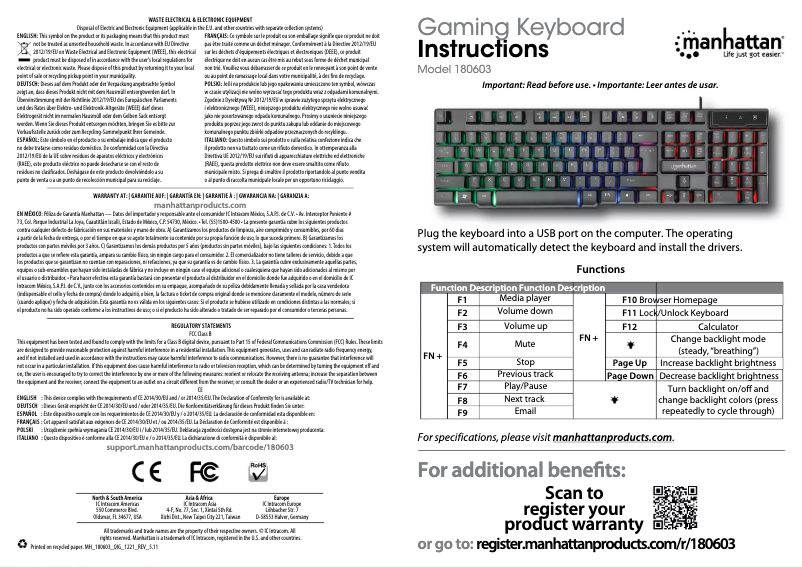 Image de la première page du manuel de l'appareil 180603