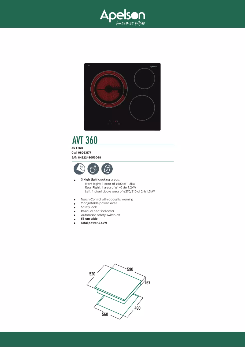 Image de la première page du manuel de l'appareil AVT 360
