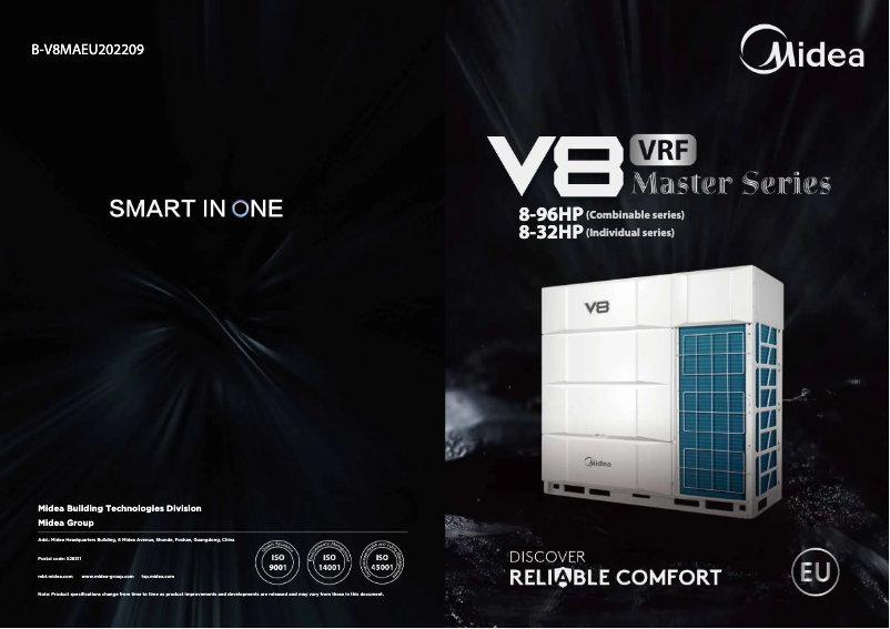 Image de la première page du manuel de l'appareil MV8M-160WV2RN8