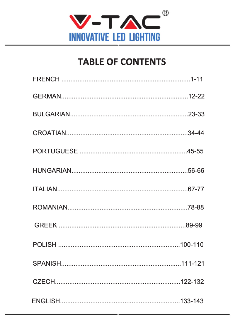 Image de la première page du manuel de l'appareil VT-5145