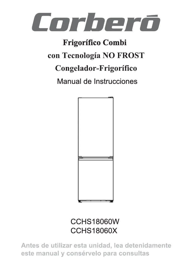 Page n°1 - Manuel utilisateur Corbero CCHS18060W