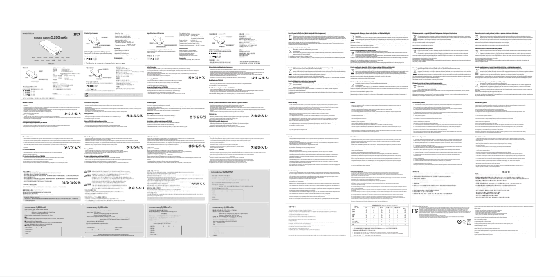 Imagen de la primera página del manual del dispositivo TB052NA/KOBT