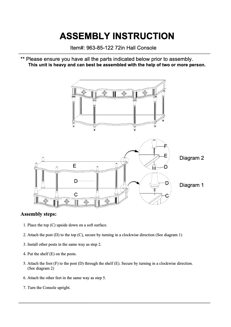 Page 1 de la notice Manuel utilisateur Hooker 963-85-122