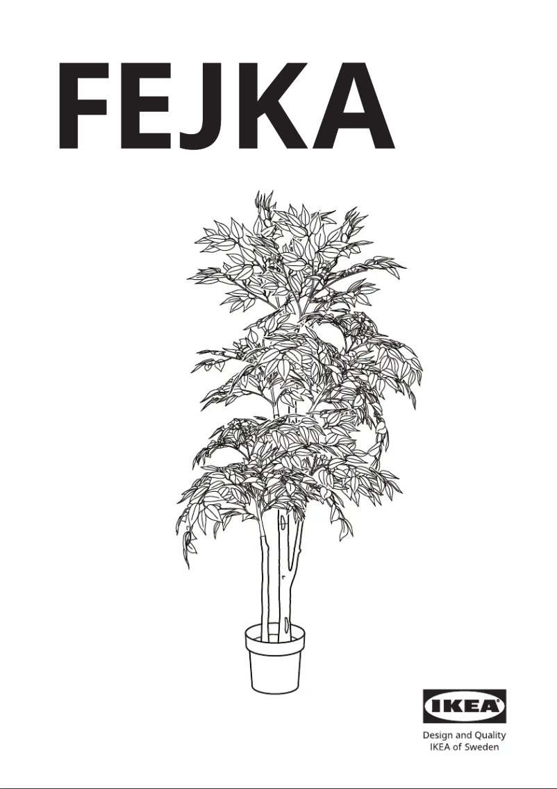 Page 1 de la notice Manuel utilisateur Ikea FEJKA 704.915.75