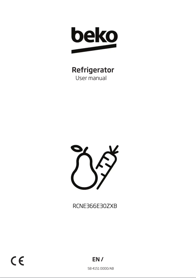 Image de la première page du manuel de l'appareil RCNE366E30ZXB