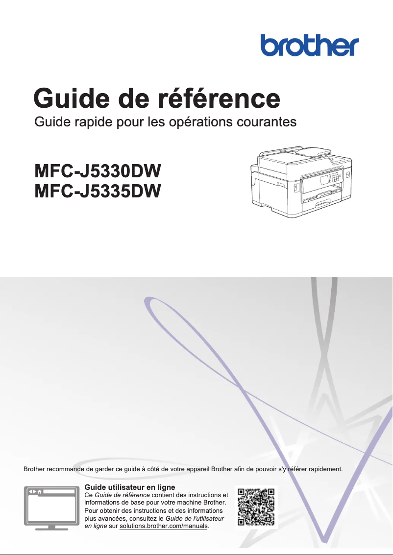 Page n°1 - Manuel utilisateur Brother MFC-J5335DW