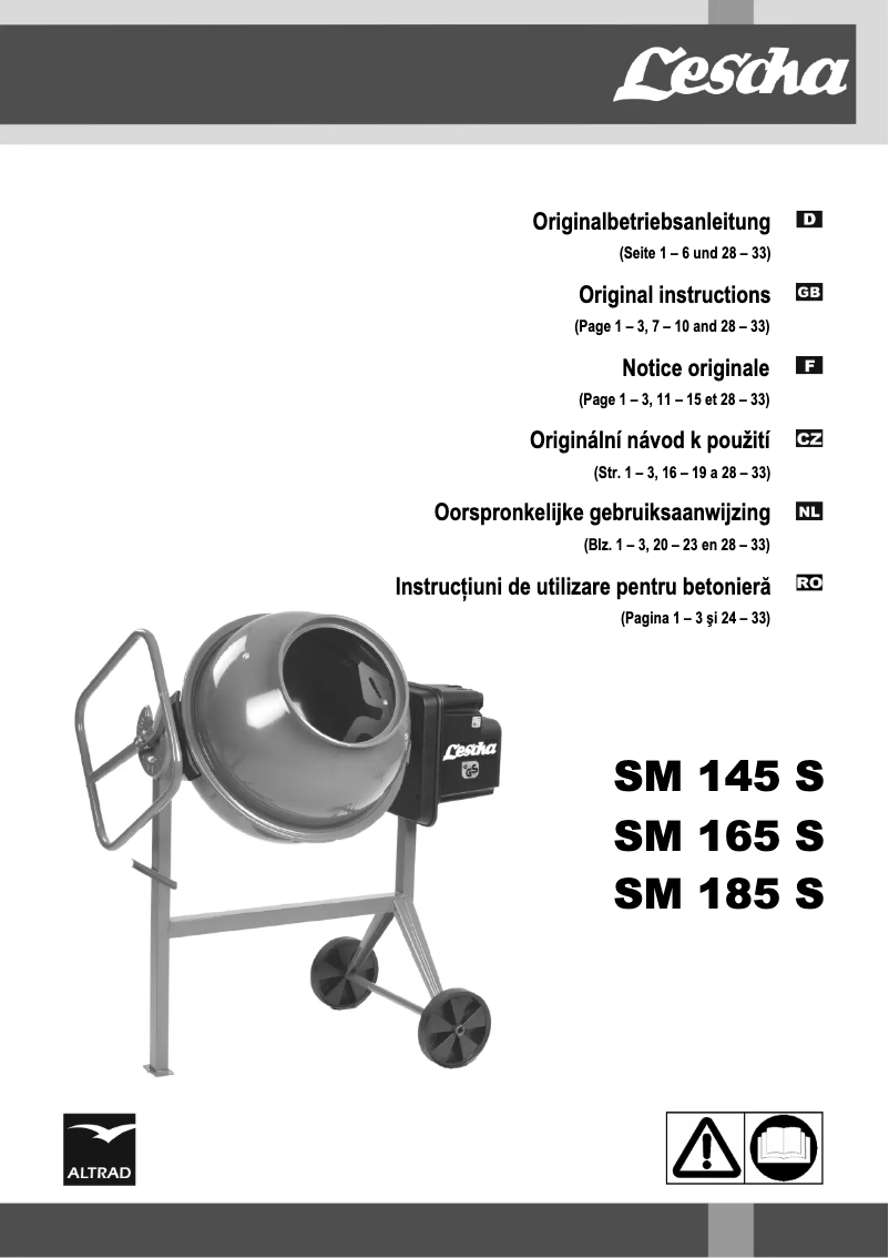 Página 1 del manual Manual de usuario Lescha SM 185 S