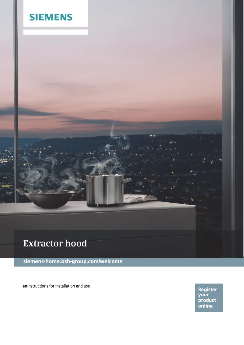 Page 1 de la notice Guide d'installation Siemens iQ500 LC91KWW60