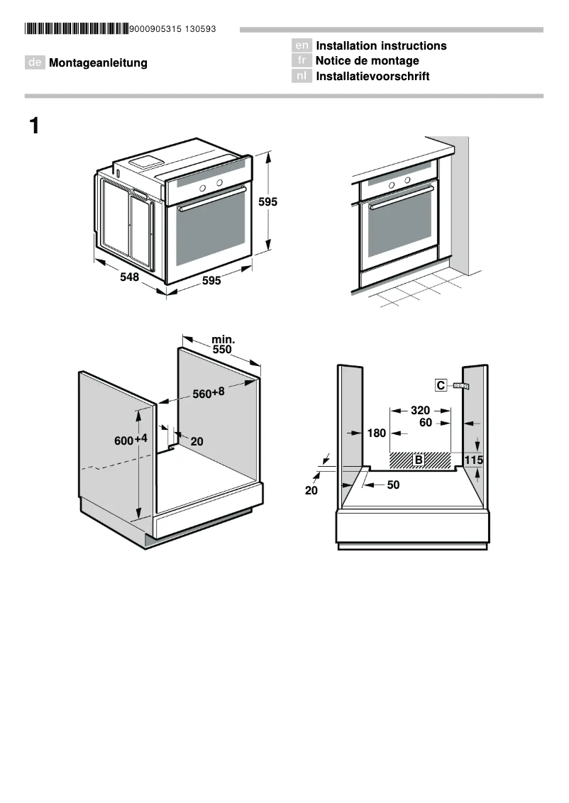 Page 1 de la notice Guide d'installation Blaupunkt 5BC11150
