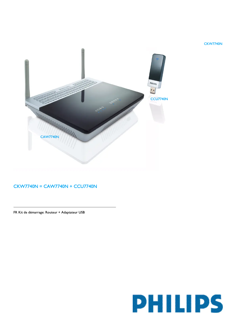 Image de la première page du manuel de l'appareil CKW7740N