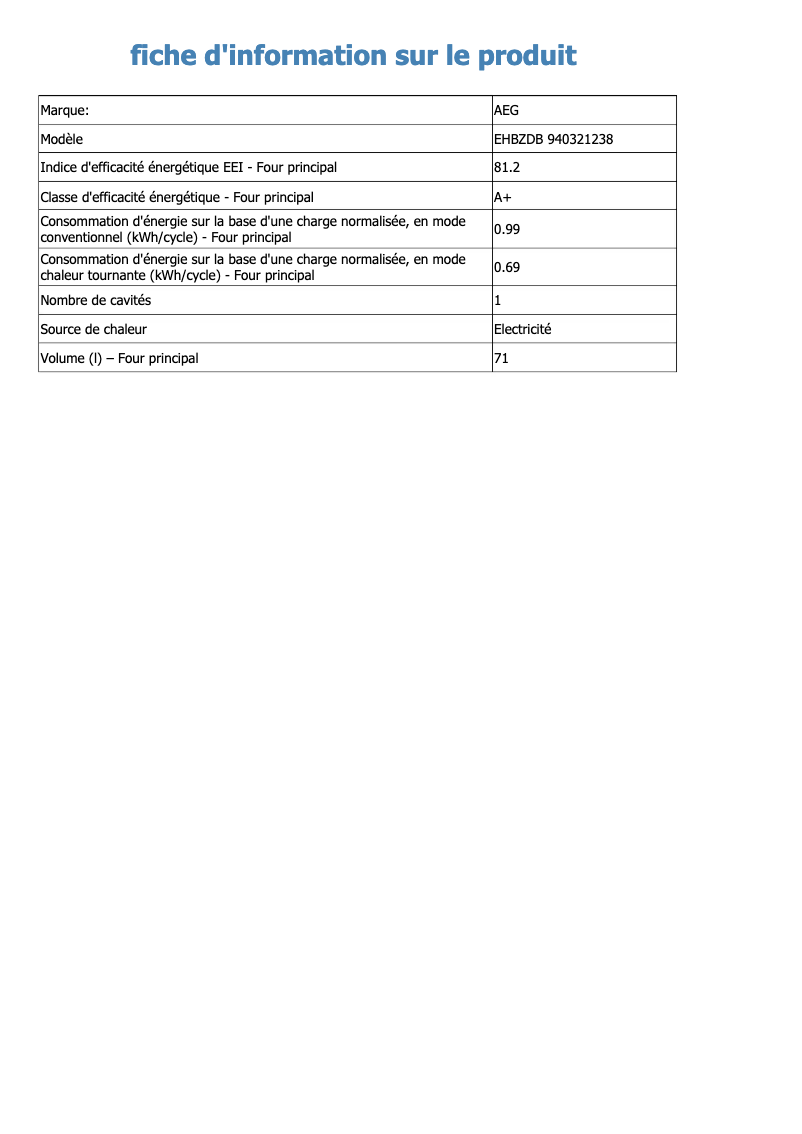 Image de la première page du manuel de l'appareil EHBZDB
